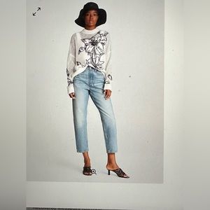 Rag and Bone. Alissa straight leg jean high waisted. Color is tulip. My fave!!